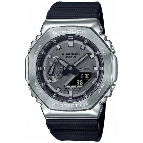 g shock preto e prata
