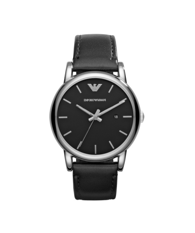 AR11105 | Relógio De Couro Azul Emporio Armani Aviator | JoyeríaDeluxe